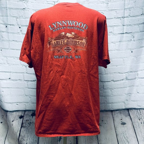 Harley Davidson 2XL Rust Brown T-Shirt The Strong Survive Lynnwood / Seattle WA - Picture 5 of 8